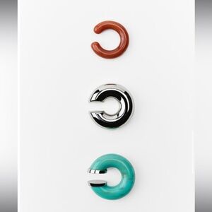 Zara - PACK OF RESIN EAR CUFF EARRINGS